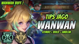 CARA MAIN WANWAN BUFF ! BUILD & EMBLEM WANWAN TERBARU 2023 ! | WANWAN GOLD LANE GAMEPLAY