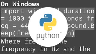 Sound alarm when code finishes