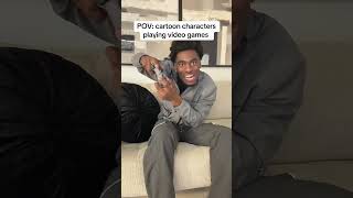 Cartoon characters playing video games 😂