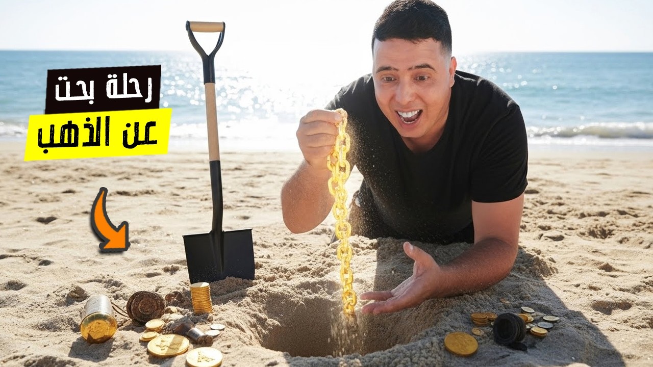 🔥البحث عن الذهب بكاشف المعادن 🥳 لن تصدق ما وجدت في هذا الشاطئ 😱 لقيت كنز 💰