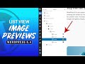 List View Image Previews | WordPress 6.4 Demo