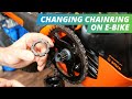 How to change the chainring of your ebike  tutorial  ebike24com