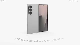 Samsung Galaxy Fold7 Gray 3D model by 3DModels.org
