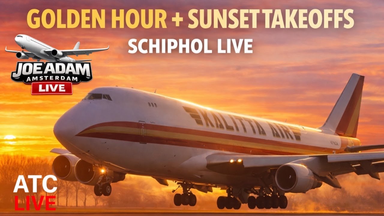 🔴 LIVE: Golden Hour Departures at Amsterdam Schiphol | 3/3/2026
