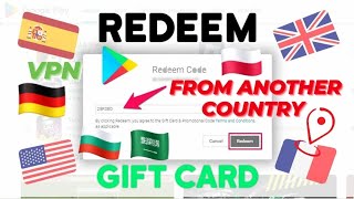 How to Redeem Google Play Card Code from another country | Change location VPN | Giveaway | Bonus