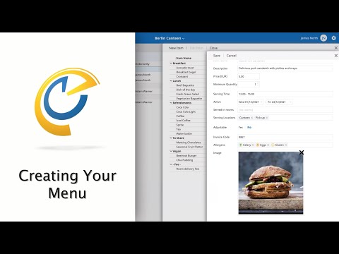 Creating Your Menu