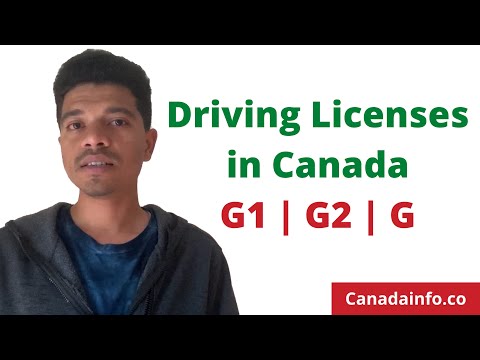 캐나다의 운전 면허증 | G1, G2 및 G
