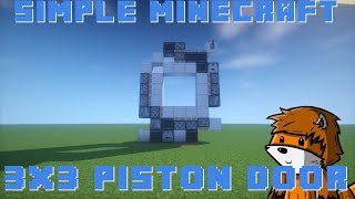 SMALLEST 3X3 PISTON DOOR! Minecraft 1.12 [Compact And Fast!]