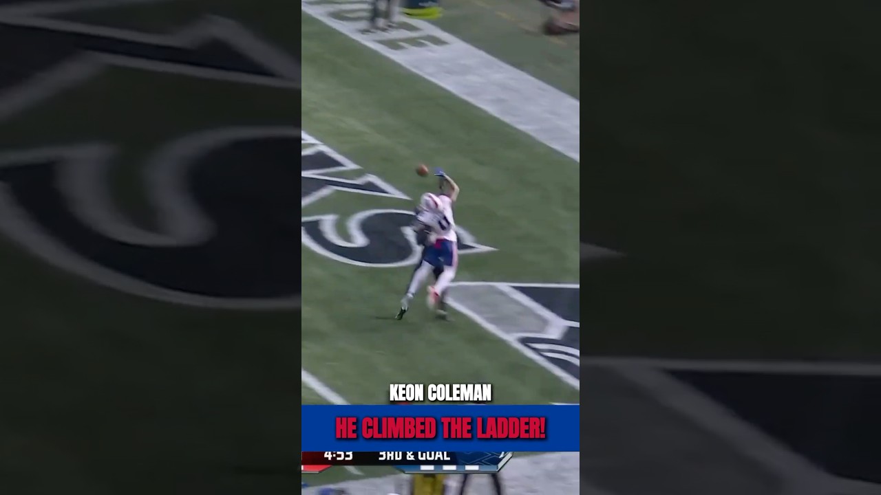 Keon Coleman BEATS Tariq Woolen for a Jump Ball TD 🔥