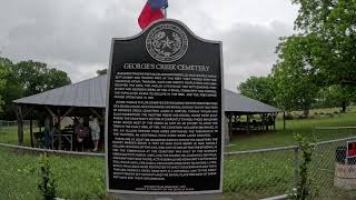 George's Creek Cemetery Historical Marker - May 4, 2024