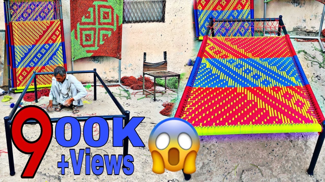 Unbelievable Artistry | Watch How This Craftsman Weaves a Cot From ...