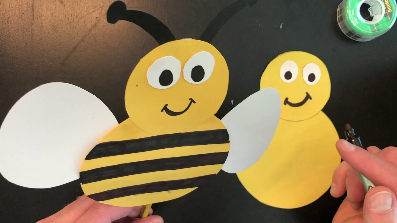 How to Make a Bumblebee Puppet - YouTube