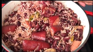 JAMAICAN BAREFOOT RICE AND PEAS / RICE AND PEAS WITH PIGTAIL