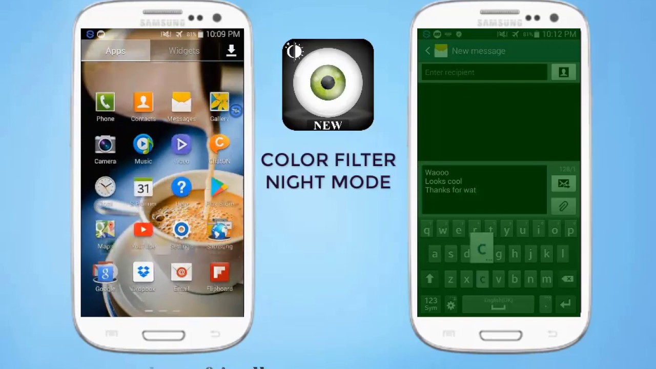 Color filter night mode application video | Protect your eyes