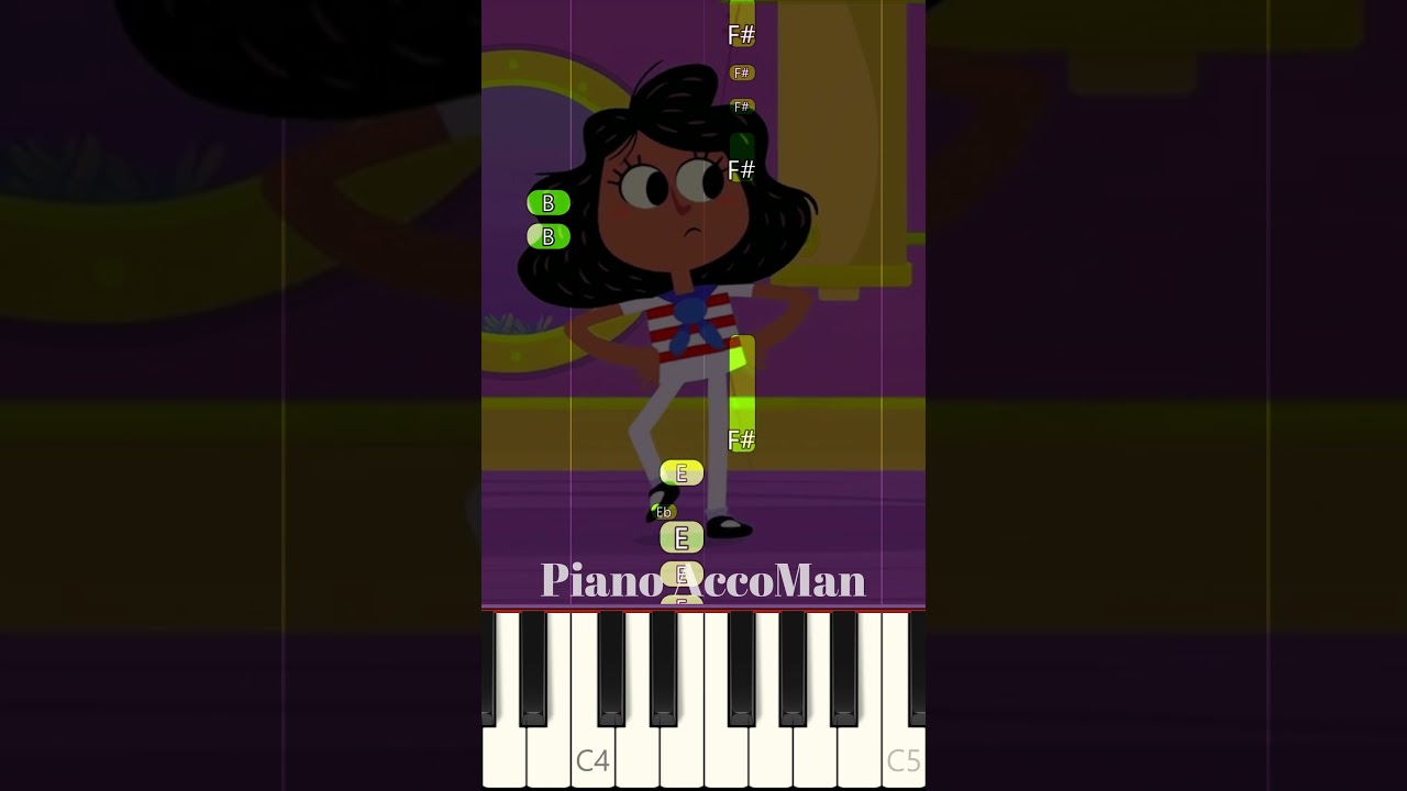 There's A Hole In The Bottom Of The Sea - Super Simple Songs Piano Tutorial Short