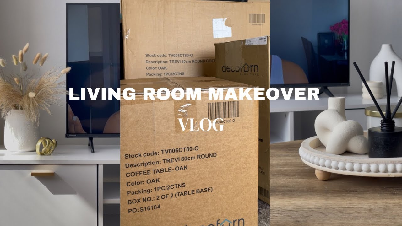 #vlog : LIVING ROOM MAKEOVER || NEW FURNITURE UNBOXING