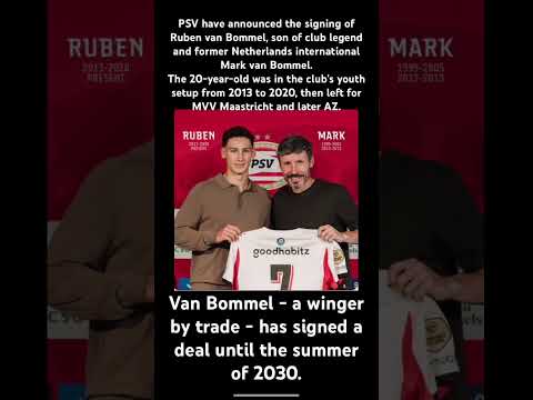 PSV sign Van Bommel Junior #psv #holland #transfernews #football #news #eredivisie