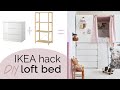The ultimate IKEA hack? I build a loft storage bed from old IKEA pieces, Kids bedroom makeover part2