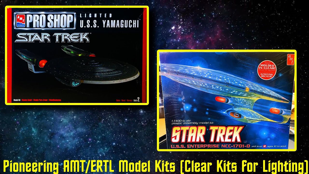 Pioneering AMT/ERTL STAR TREK model Kits (Kits that are Molded in Clear ...