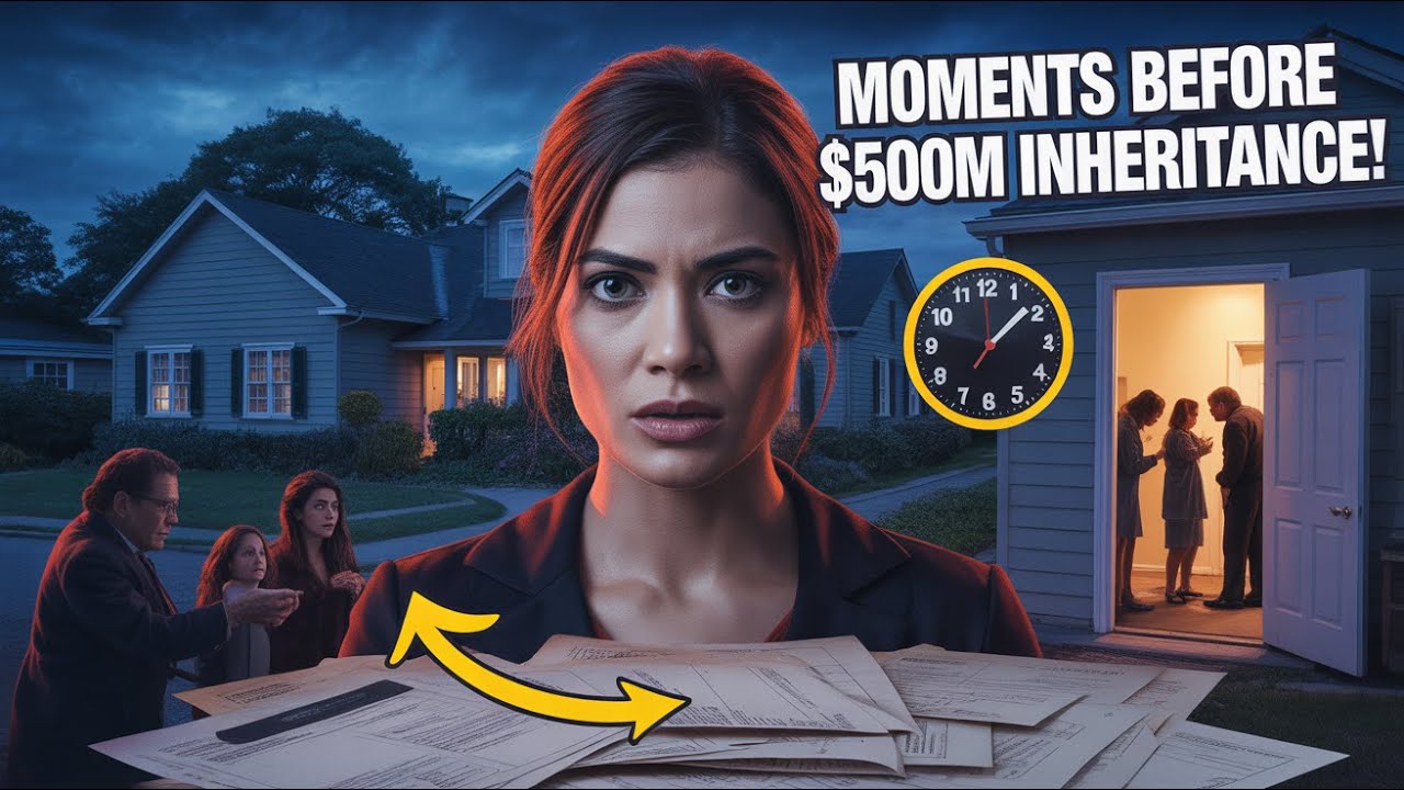 "Moments Before $500M Inheritance—She Overheard a SHOCKING Betrayal at MIDNIGHT!"