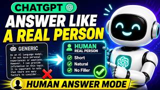 This Prompt Makes Chatgpt Answer Like A Real Person Human Answer Mode