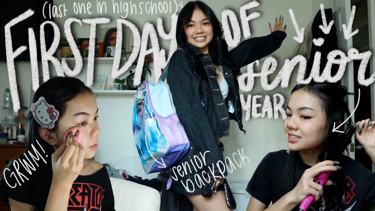 first day of school grwm (SENIOR YEAR) | steffie