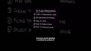 Steps to add personalization