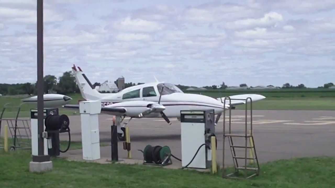 Twin Engine Cessna 310 Landing RWY 10 Osceola Wisconsin YouTube