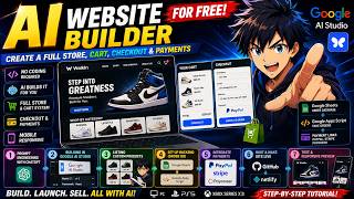 Build a FULL E-Commerce Website with AI (Store, Cart, Checkout & Payments) FREE 🚀  Google AI Studio