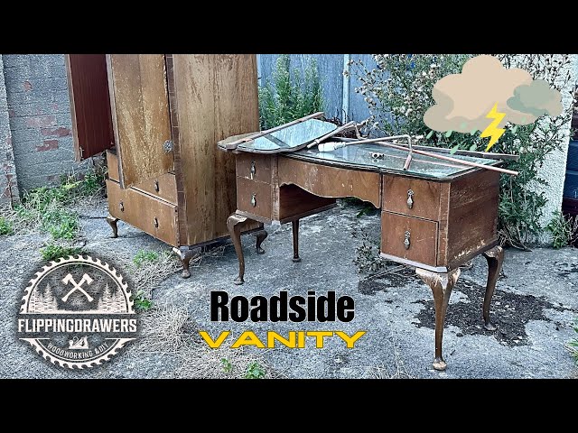 Roadside vanity damaged by the rain. Beautiful restoration. - YouTube
