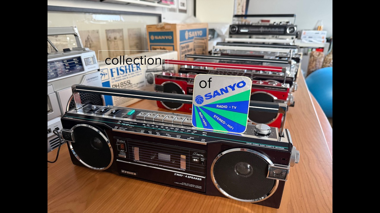Sanyo Collection Fisher PH 855L Sanyo M 7770 K. Pure 80s - YouTube