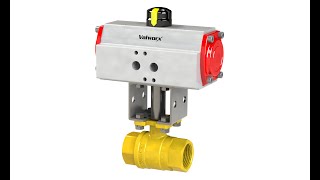 Valworx Air Actuated Lead Free Brass Ball Valve- Scotch Yoke