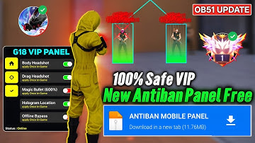Panel For Mobile FF | Free Fire Hack New 🔥 FF Panel | Free Fire Panel Ob51 😈 FF Max Injector 2025