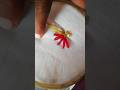 Twine stitch embroidery design work for beginners step by step tutorial #embroidery #shortvideo