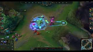 Zac gank bot lane double kill