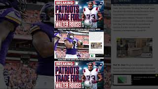 NEW ENGLAND PATRIOTS TRADE FOR