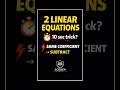 2 Linear Equations Trick | Solve in 10 Seconds (Class 10 Maths) #shorts