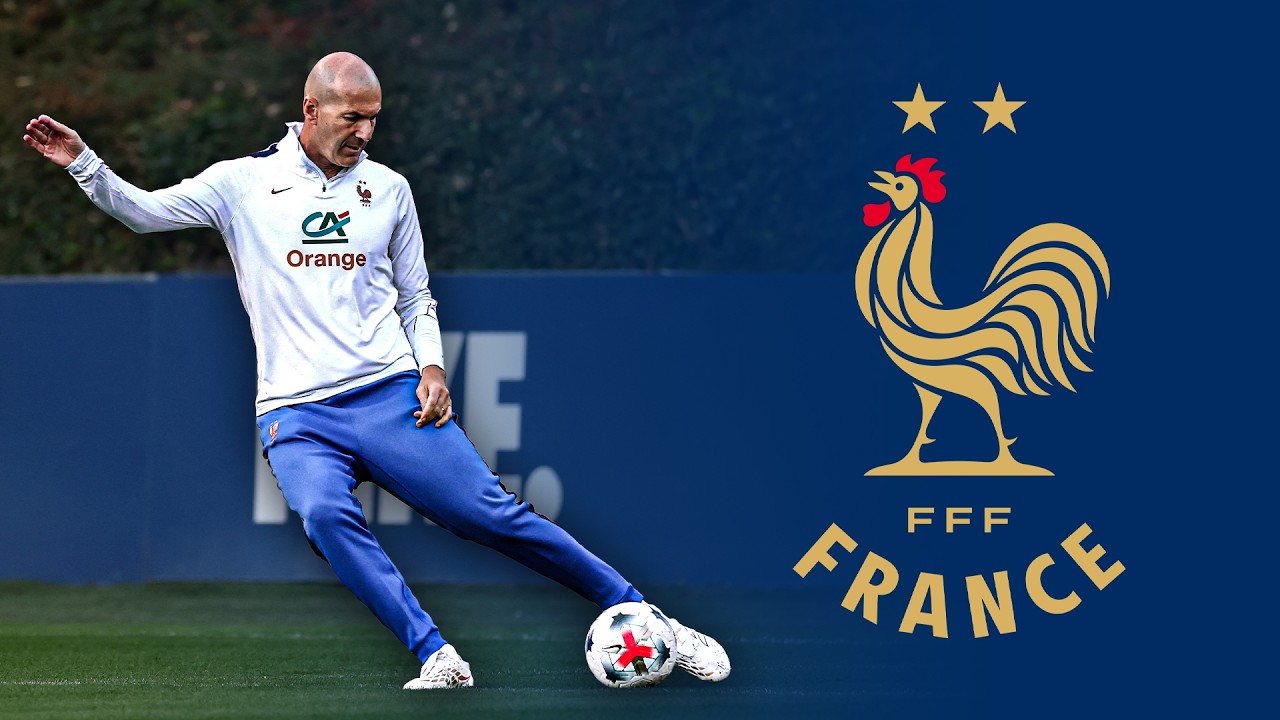 ZIDANE régale pour son 1er ENTRAINEMENT avec la FRANCE !