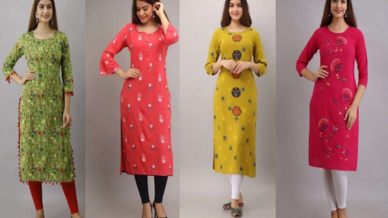 🍂🌹New  style cotton Kurtis set stylish heavy Rayon Kurtis🍂🌹