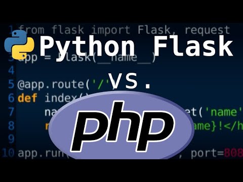 "Hello World" web server - Python Flask vs PHP