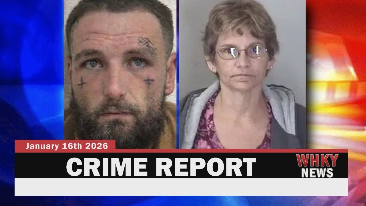 TRAFFIC STOP LEADS TO DRUG, GUN CHARGES, WOMAN ARRESTED AGAIN | WHKY Crime Report, Fri. 1/16/26