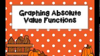 3.01: Graph Absolute Value