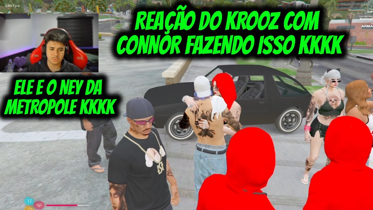 REAÇÃO DO KROOZ COM CONNOR FAZENDO ISSO KKKK