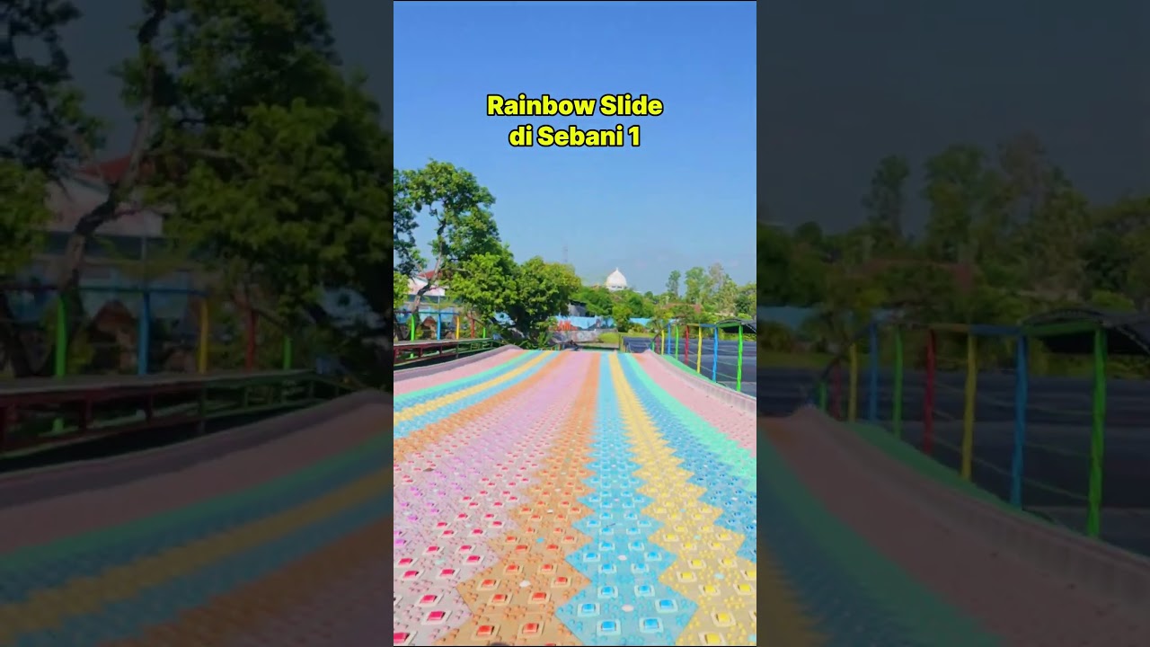 Rainbow Slide Viral di Wisata Sebani 1 Pasuruan  