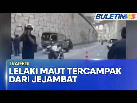 TRAGEDI | Anggota Tentera Maut Dilanggar Lori Selepas Tercampak Dari Jejambat (BU)