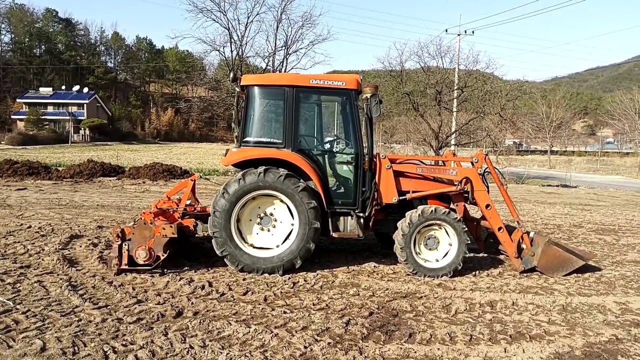 트랙터 시동시 시동모터 딸깍 소리만 나는 증상 수리 (2005년식 D500)