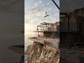 From Bare Cliff to Luxury Villa #shorts