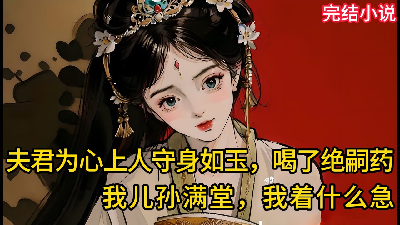 【一口氣看完 】夫君为⼼上⼈守身如玉，喝了绝嗣药，我⼉孙满堂，我着什么急....