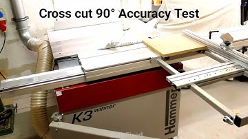 Table Saw Cross Cut Fence Accuracy Test