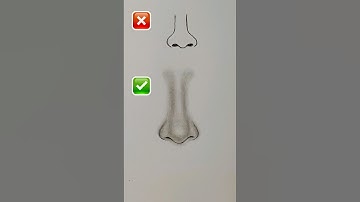 Nose Drawing Tutorial 👃 ✨ #ArtTutorial #PencilDrawing #Sketch
